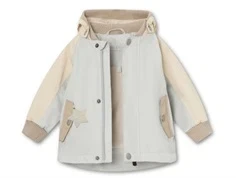 Mini A Ture blue metal color block overgangsjakke Wally bomuldsfor